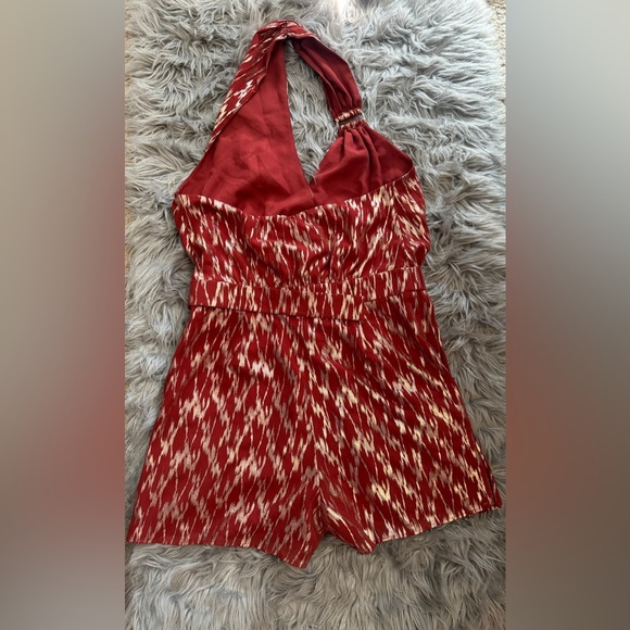 Reiss Nova Metallic Wrap Halter Neck Romper Playsuit size 6 - Picture 7 of 7